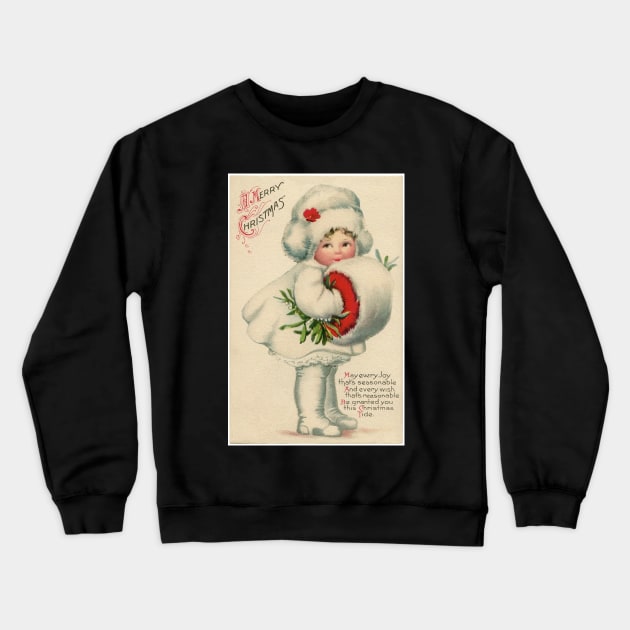 Vintage Christmas Wishes Crewneck Sweatshirt by RetroSalt
